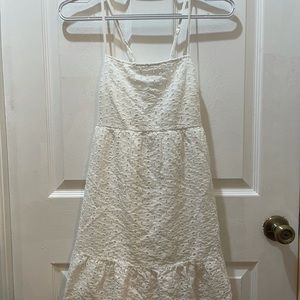 Maternity Tie Backless Ruffle Hem Slip Dress